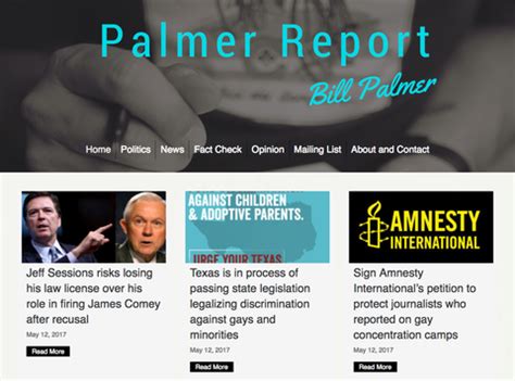 palmer report official site